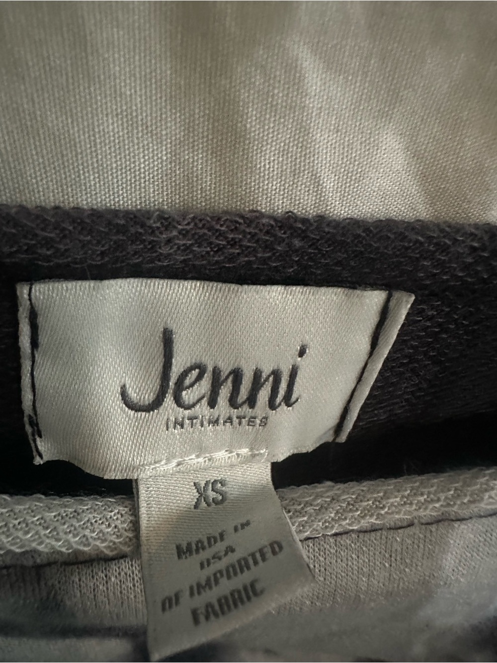Jenni Black and White Intimates Label Top - Picture 3 of 3